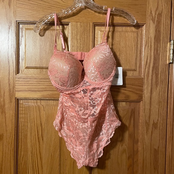 Rose dust push-up bodysuit - Picture 1 of 4